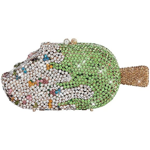 NWT Sparkling Bling Swarovski Crystal Rhinestone Ice Cream Popsicle Clut… - Picture 7 of 17